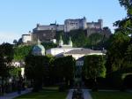 Salzbourg - Kurgarten - Vue sur la forteresse