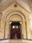 Trogir - Cathédrale St Laurent - Portail d'entrée
